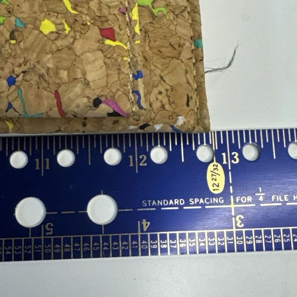 Genuine Memphis Cork Clutch Purse Confetti Print Eco Friendly